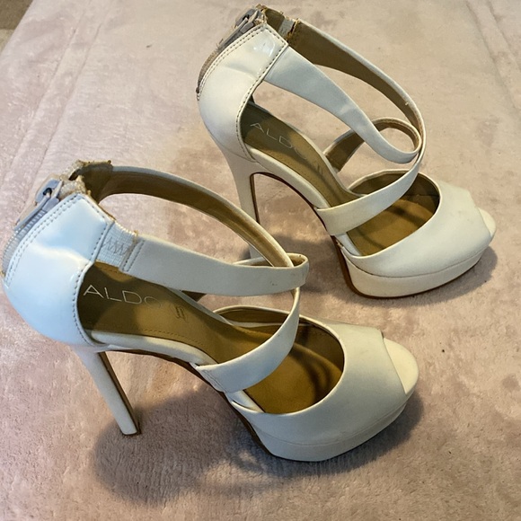 Aldo white stiletto heels - Picture 4 of 5